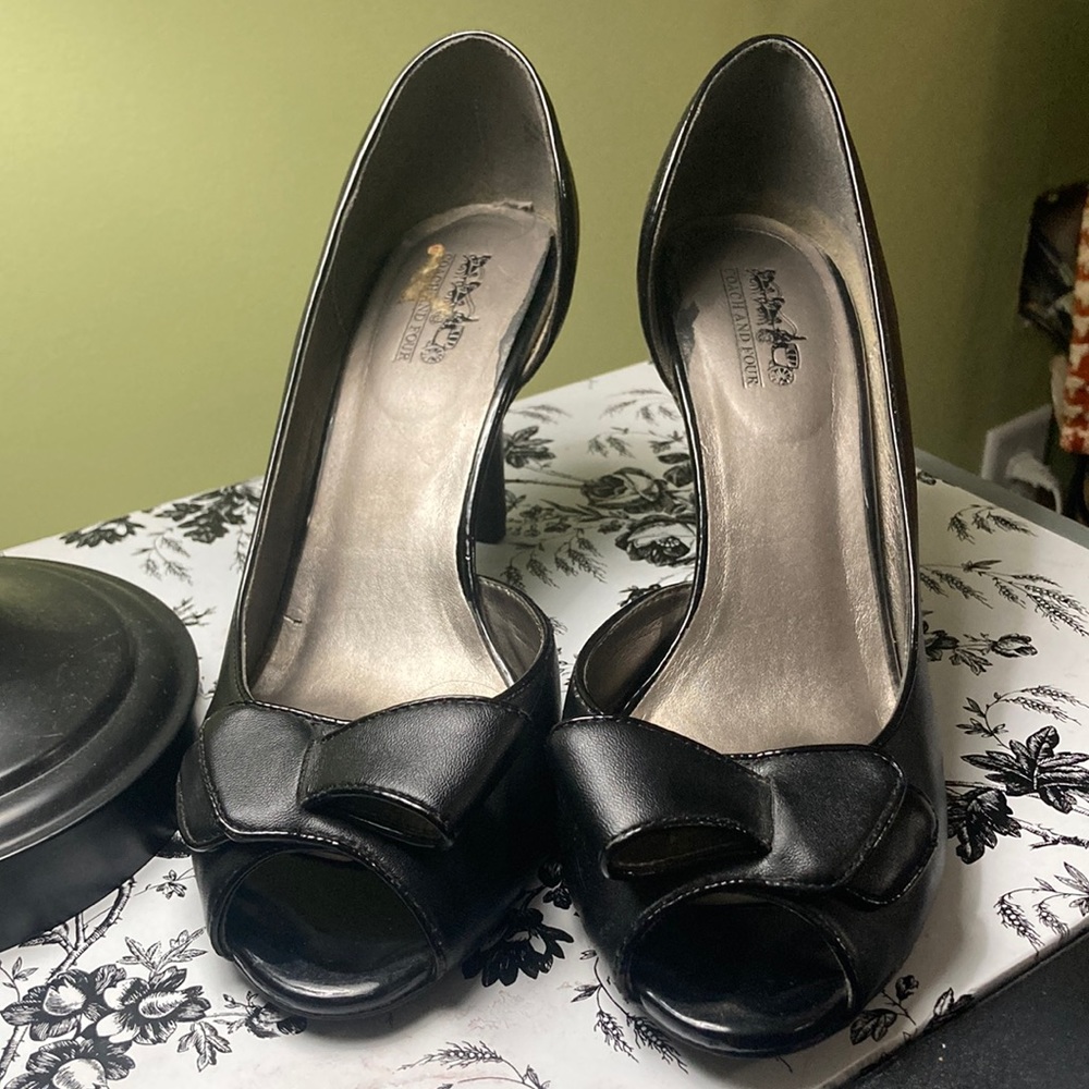 Vintage Coach and four heels